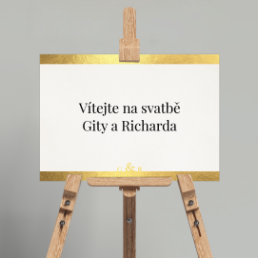 Svadobná uvítacia karta vo formáte A3. Blesková tvorba. - Full photo